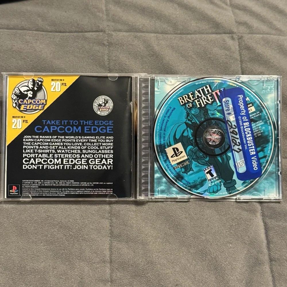 Breath of Fire IV 4 (Sony PlayStation 1, 2000) PS1 Capcom RPG, CIB Complete